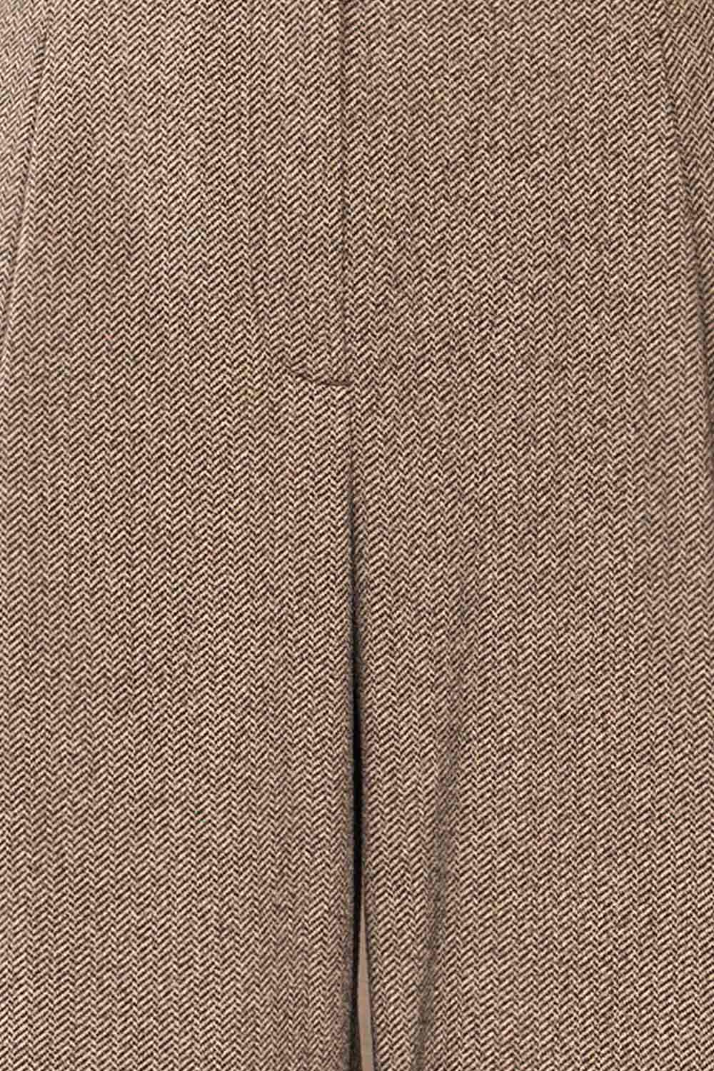 Kotka High-Waisted Chevron Pants | La petite garçonne fabric 