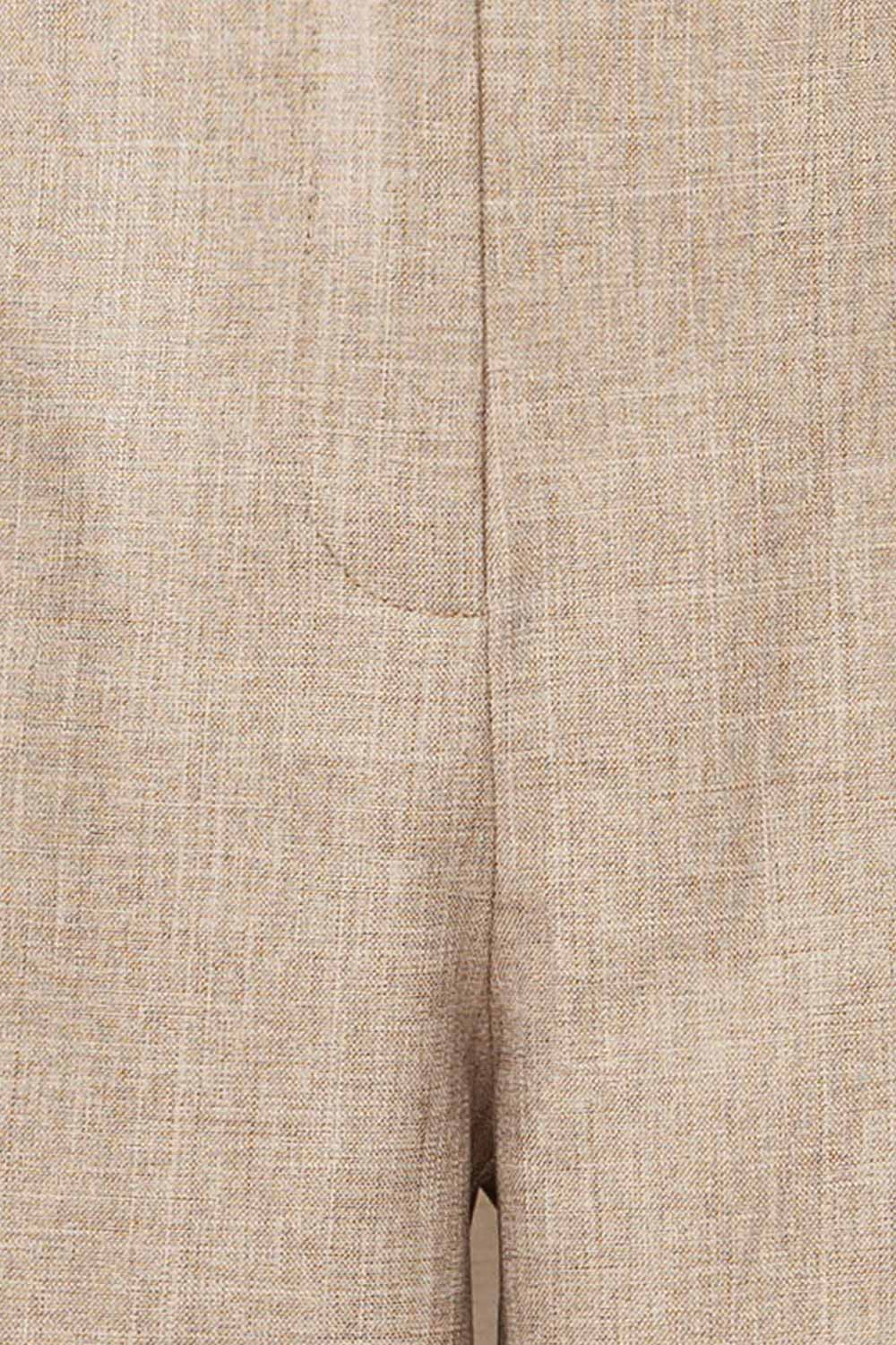 Kunga Grey High-Waisted Shorts w/ Pockets | La petite garçonne fabric 