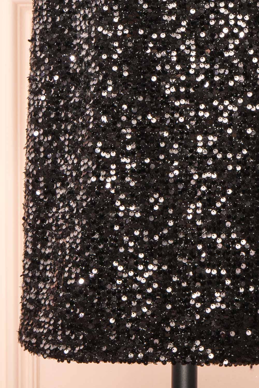 Kyomi Black Short Sequin Dress | Boutique 1861 bottom