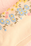 Kyria Ivory Floral Crew Socks | Boutique 1861 details