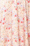 Lahja Short Floral Dress w/ Corset Back | Boutique 1861 texture close-up