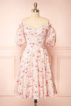 Lahja Short Floral Dress w/ Corset Back | Boutique 1861 front view
