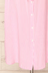 Latresne Pink Stripes Buttoned Midi Shirt Dress | La petite garçonne bottom