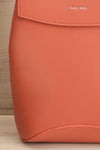 Laucala Pink Small Vegan Leather Backpack | La petite garçonne details
