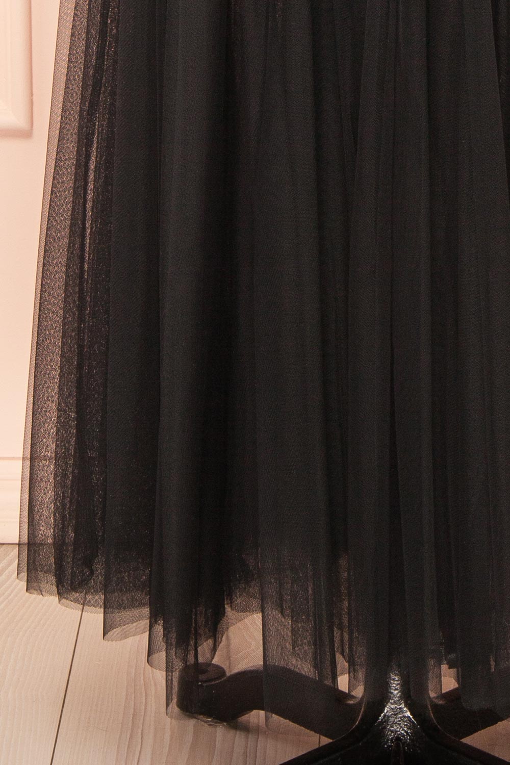 Laurelia Black Maxi Tulle Low Rise Skirt | Boutique 1861