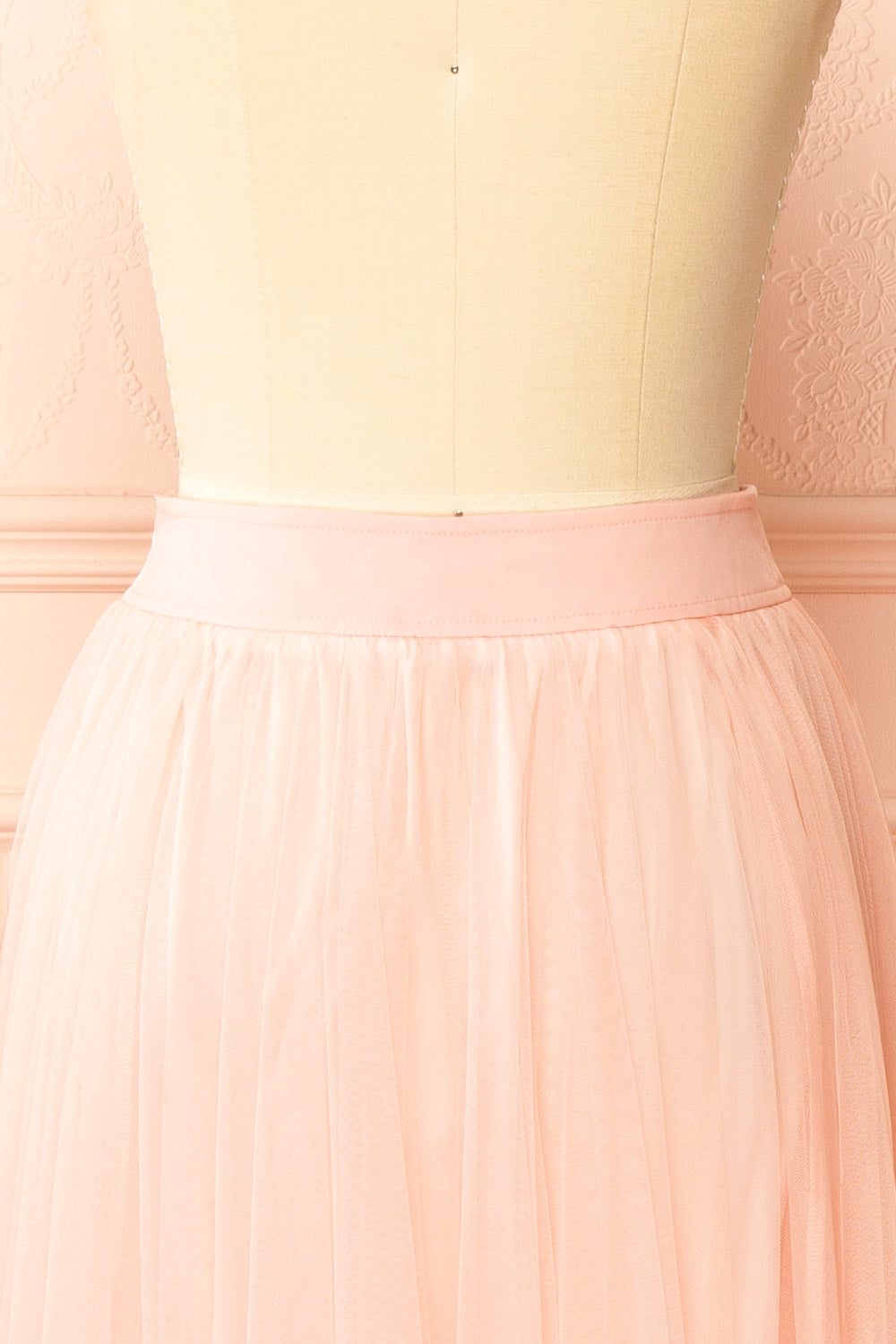 Laurelia Blush Low Rise Tulle Maxi Skirt | Boutique 1861 back