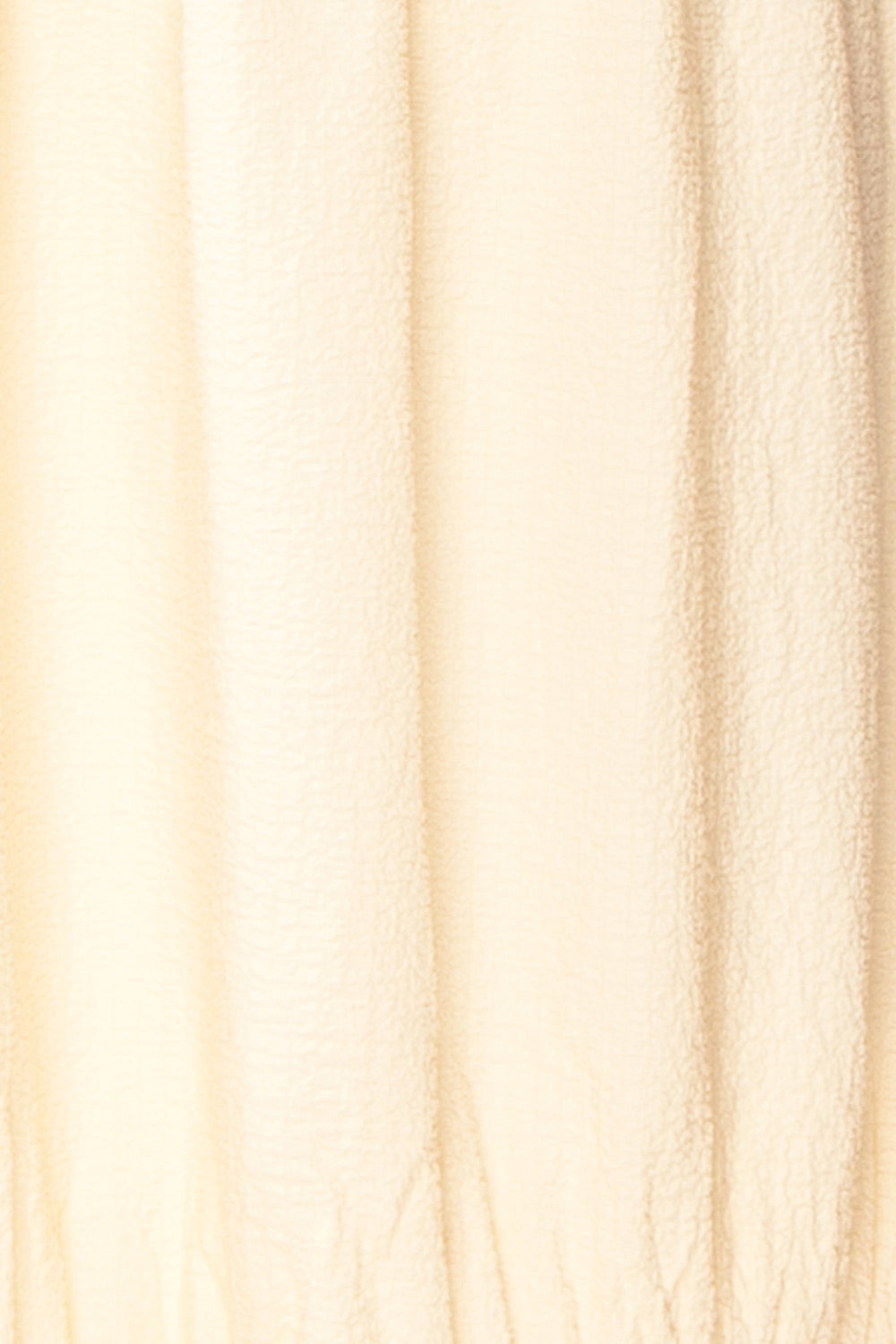 Laurelou Ruched Cream Midi Dress w/ Thin Straps | Boutique 1861  fabric 