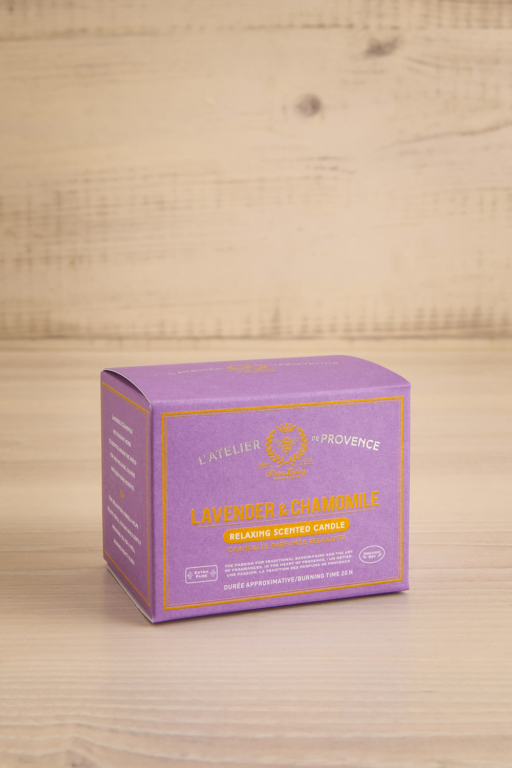 Lavender and Chamomile Candle by L'Atelier de Provence | Maison garçonne   box mini