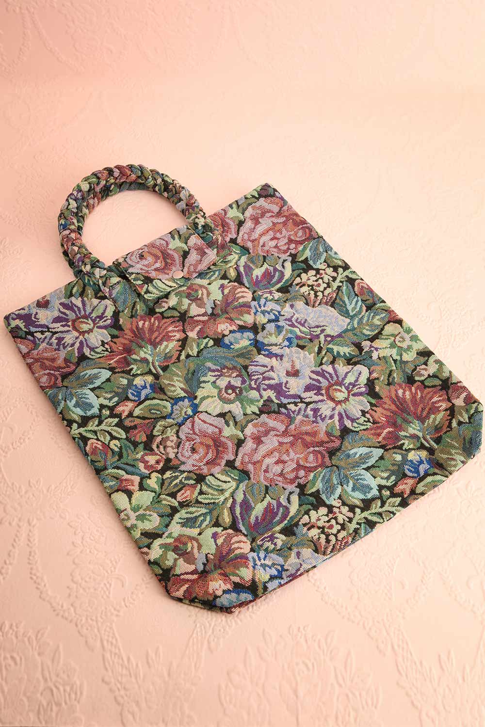 Lazaria Foldable Tote Bag w/ Floral Pattern | Boutique 1861