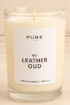 Leather Oud Candle | Maison garçonne close-up