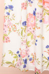 Leda Midi Floral Dress w/ Ruffle Straps | Boutique 1861 bottom