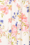 Leda Midi Floral Dress w/ Ruffle Straps | Boutique 1861 fabric