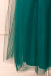 Leillia Green Tulle Midi Dress | Boutique 1861  bottom