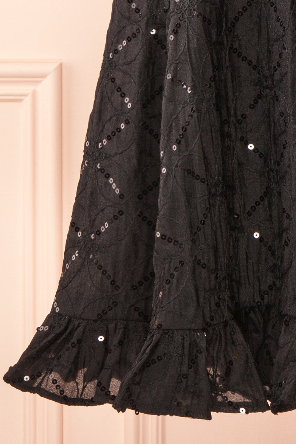 Lelia Black Short Sleeveless Dress | Boutique 1861 bottom