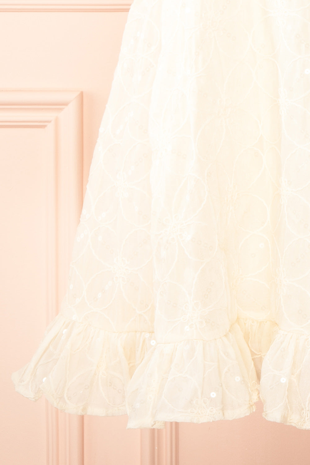 Lelia Ivory Short Sleeveless Dress | Boutique 1861 bottom