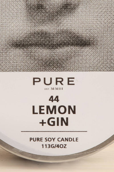 Lemon & Gin Tin Candle | Maison garçonne closr-up