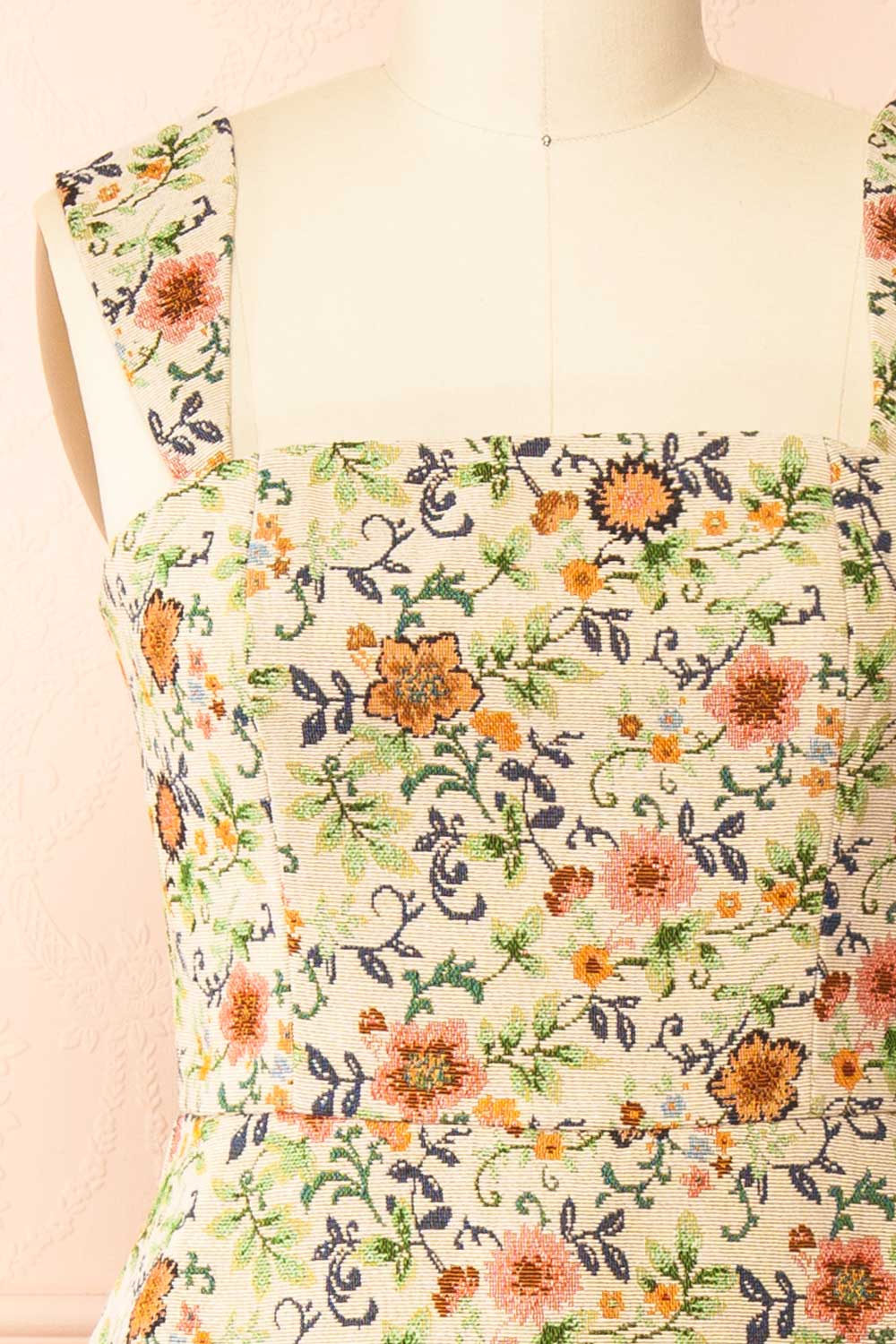 Leokadia Short Floral Jacquard Dress | Boutique 1861 front