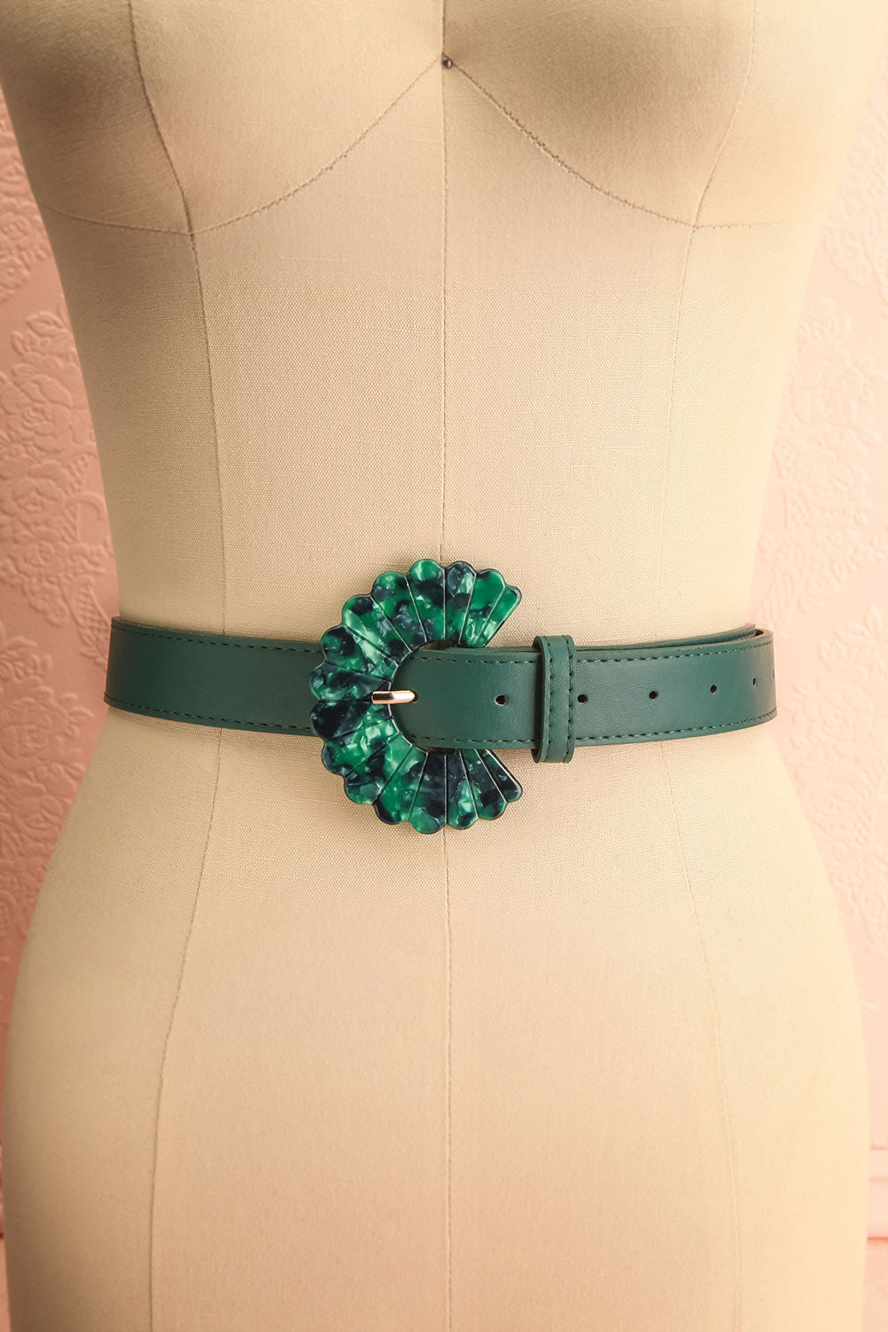 Lestrange Green | Faux Leather Belt w/ Resin Buckle