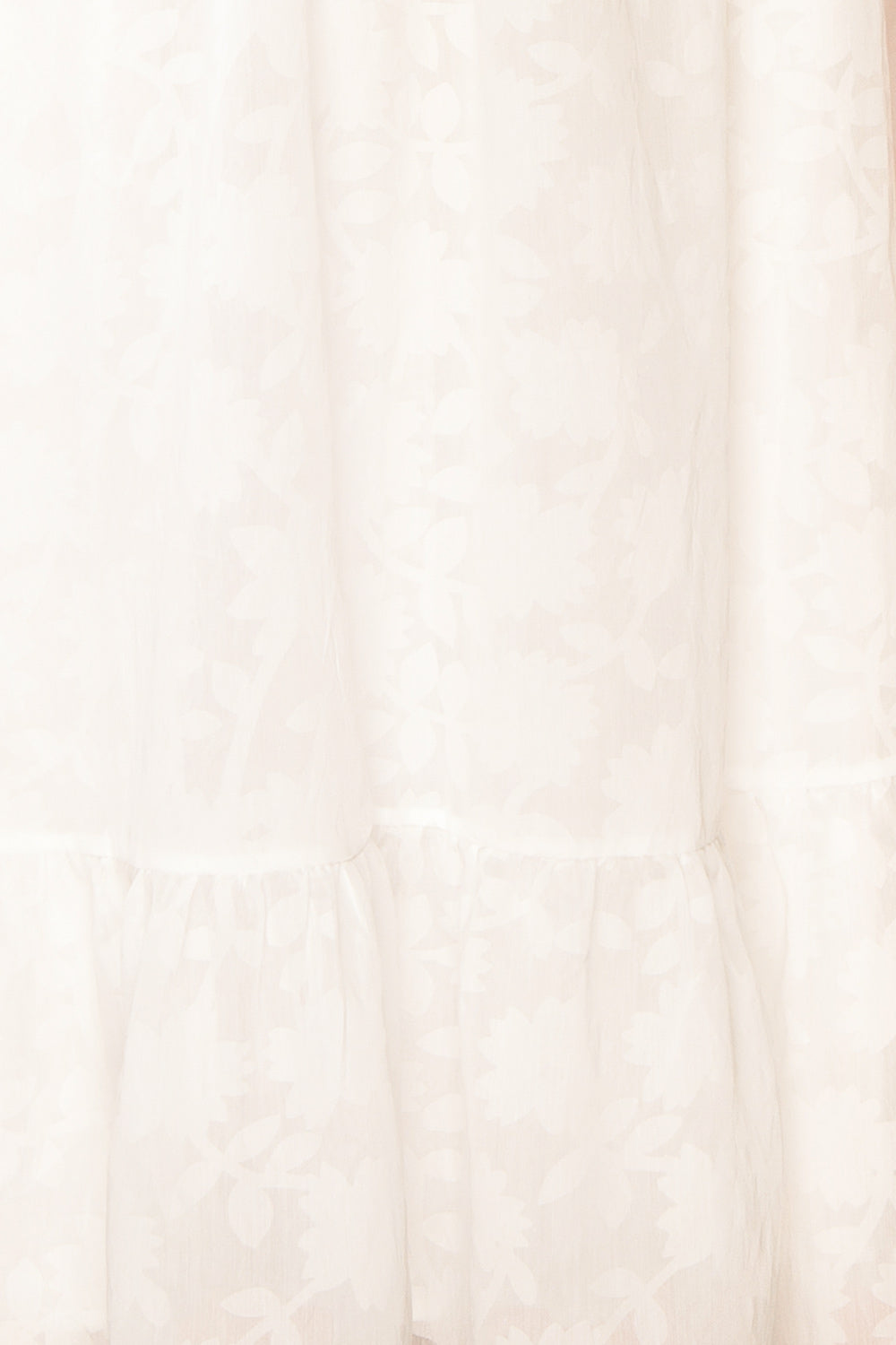 Leviosa White Midi Dress w/ Empire Waist | Boutique 1861 fabric 