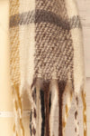 Lichfield Black Fuzzy Knit Plaid Scarf | La petite garçonne  fabric