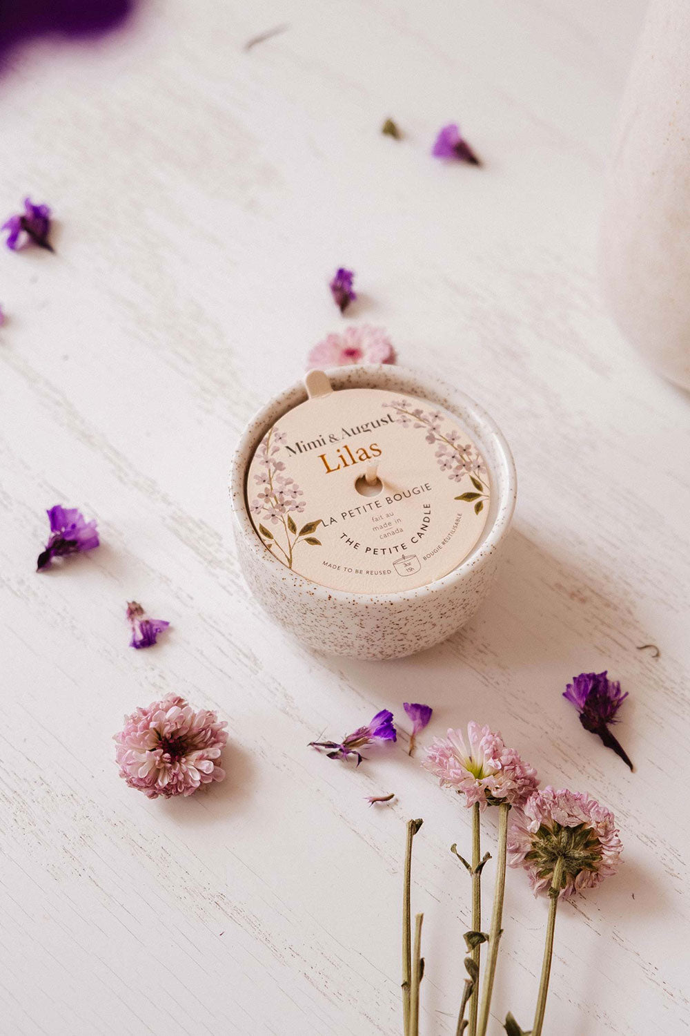 Lilac Reusable Candle - 3 Options | Maison garçonne 3oz mimi