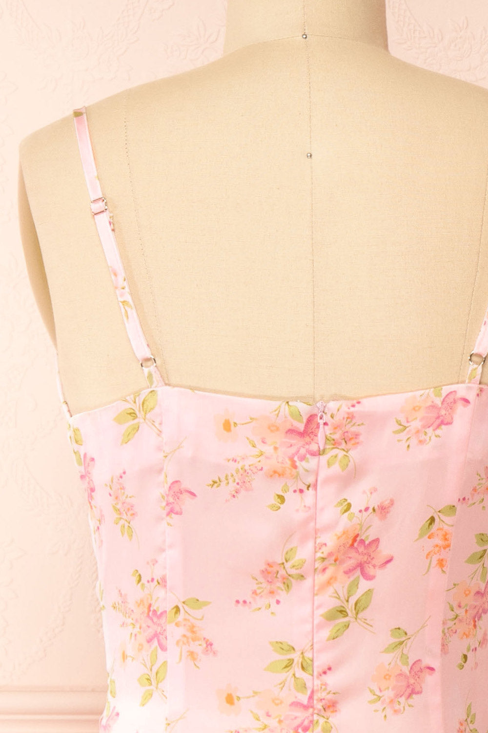 Lilirose Cowl Neck Floral Midi Dress | Boutique 1861 back