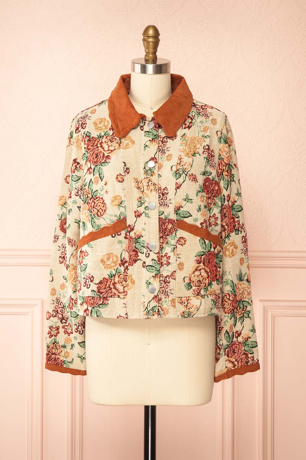 Lismore Floral Jacquard Jacket | Boutique 1861 front view