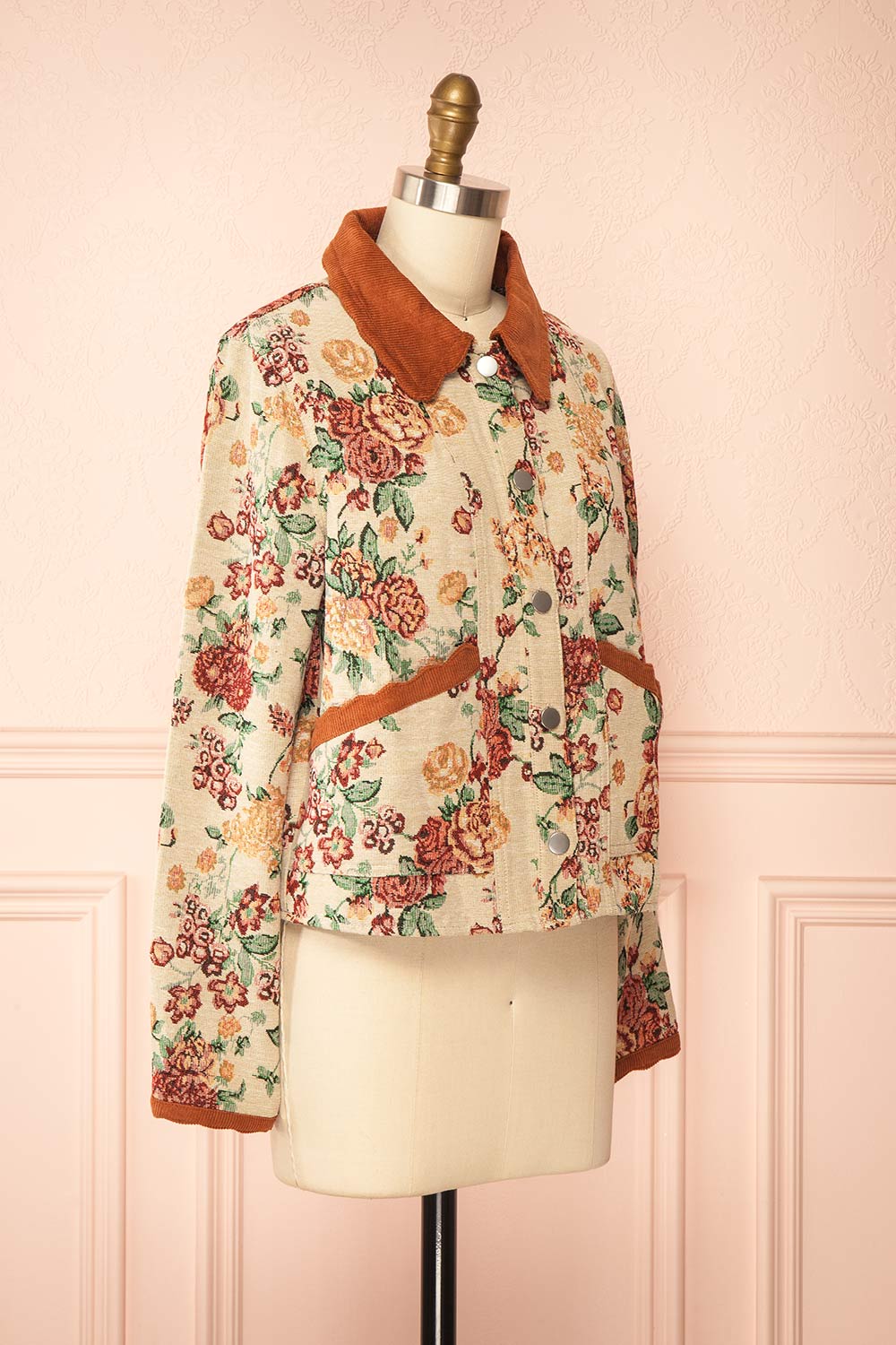 Lismore Floral Jacquard Jacket | Boutique 1861 side view