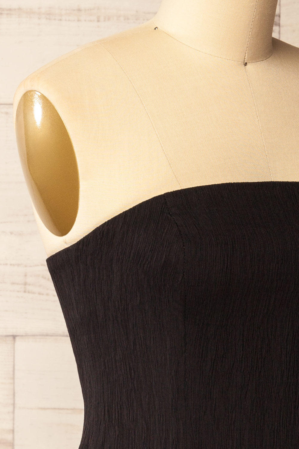 Lithgow Mini Strapless Black Dress | La petite garçonne side