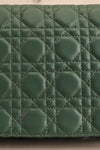Livingstone Green Faux Leather Crossbody Bag | La petite garçonne front close-up