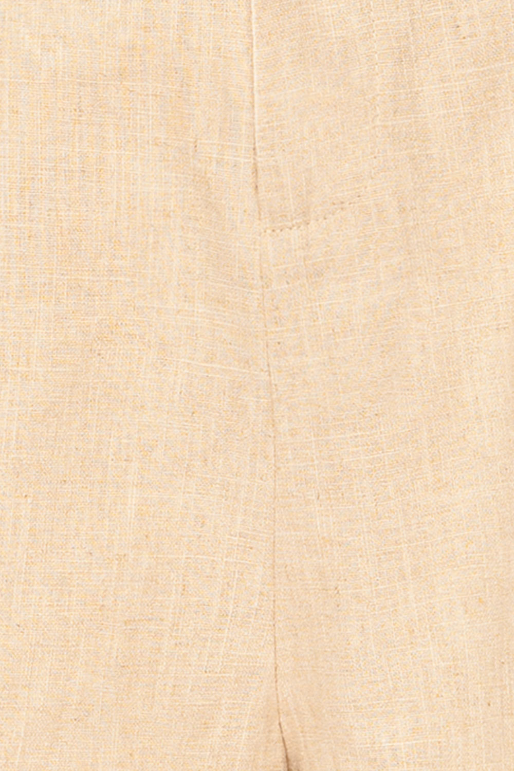 Lokeren Beige High-Waisted Linen Shorts | La petite garçonne fabric 