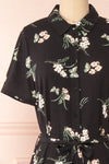Loona Floral Midi Shirt Dress | Boutique 1861 front close-up