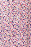 Loranda Pink Colourful MaxiDress w/ Ruffles | Boutique 1861  fabric