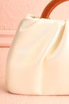 Lottie White Pearlescent Faux Leather Bag | Boutique 1861 front close-up