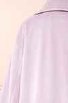 Louanne Lilac Felt Coat | Boutique 1861 back close-up
