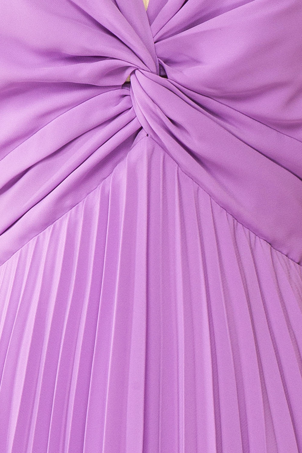 Loubna Short Purple Pleated Dress | Boutique 1861 fabric