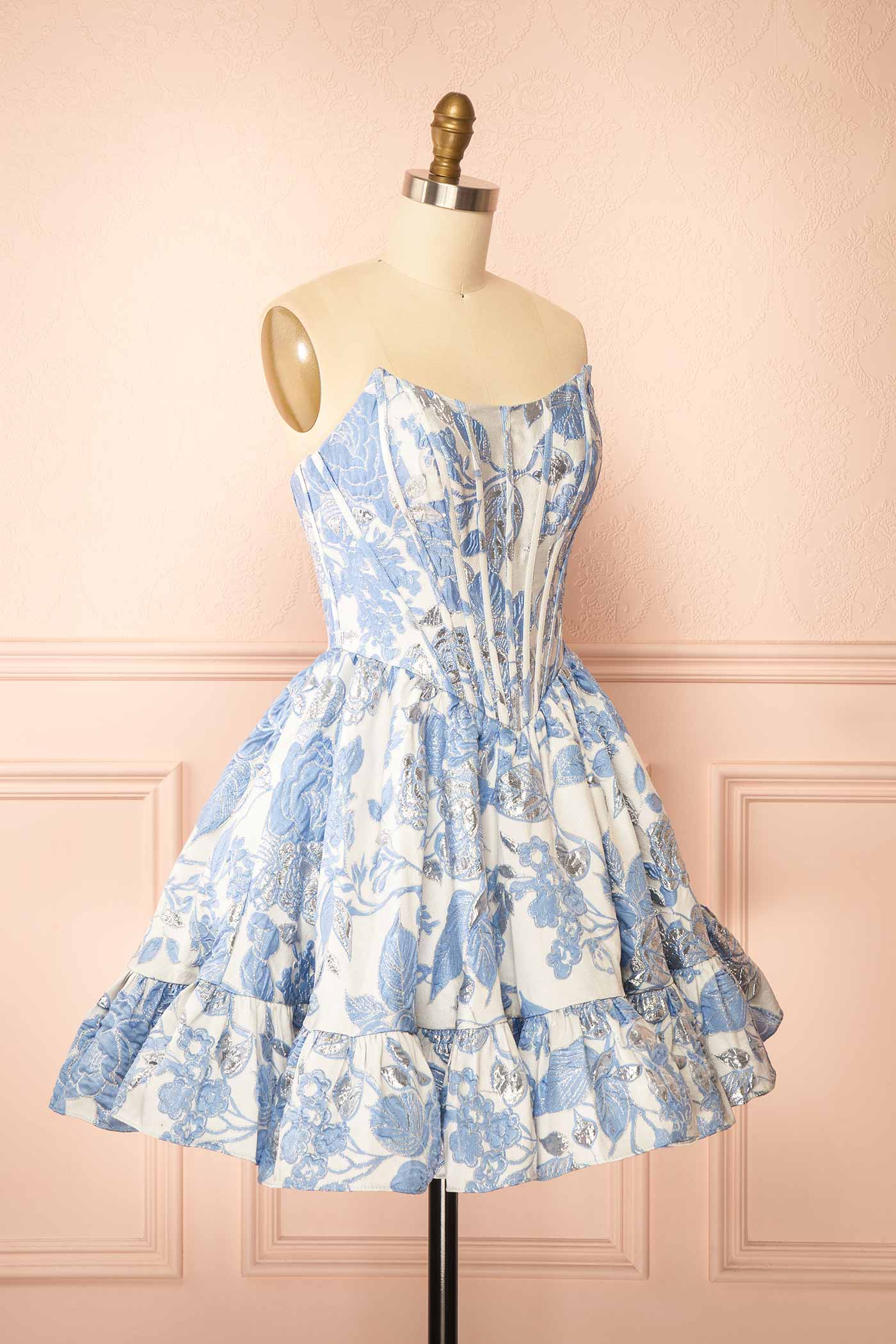 Louisianne Mini Jacquard Corset Dress | Boutique 1861 side