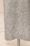 Lucienne Grey Midi Fuzzy Knit Dress | La petite garçonne  bottom