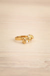 Luzenac Gold Organic Ring w/ Glass Beads | La petite garçonne side view