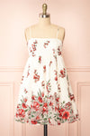 Lyra Short Floral Babydoll Dress | Boutique 1861 front view