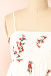 Lyra Short Floral Babydoll Dress | Boutique 1861 front close-up