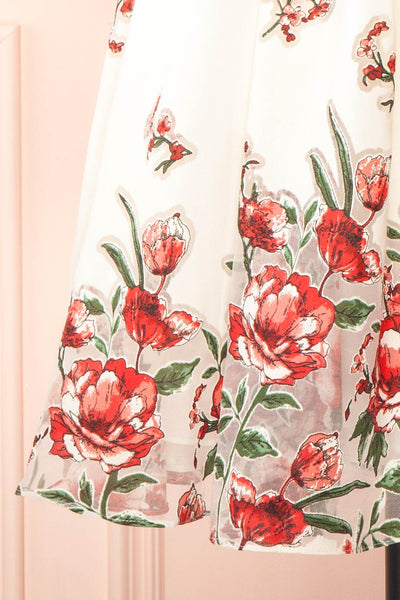 Lyra Short Floral Babydoll Dress | Boutique 1861 bottom
