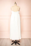 Lyssa White Midi Dress w/ Empire Waist | Boutique 1861  back view
