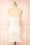 Lyssandra Fitted White Lace Mini Dress | Boutique 1861 back view
