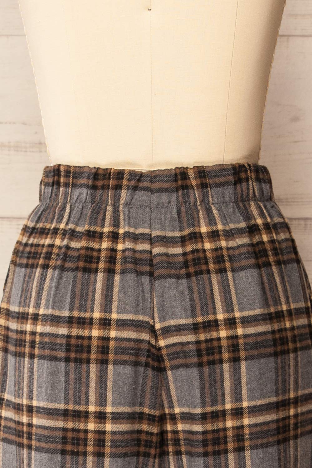 Machermo Plaid Wide Leg Pants | La petite garçonne  back