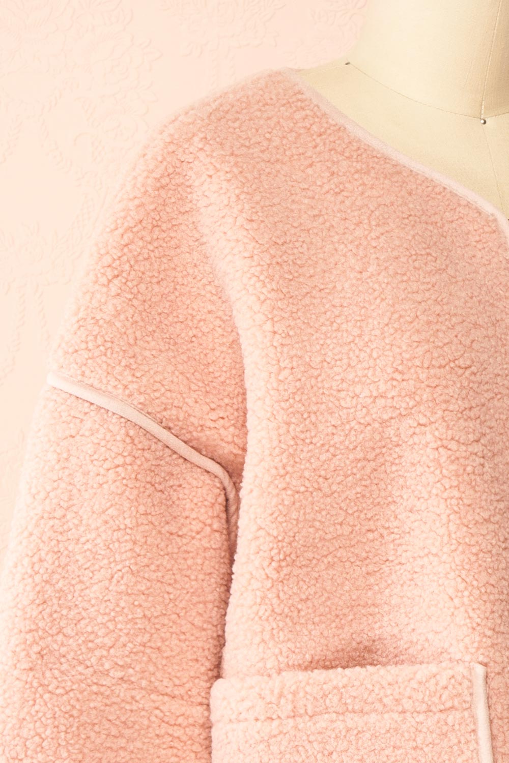 Madja Pink Oversize Curly Jacket | Boutique 1861 side