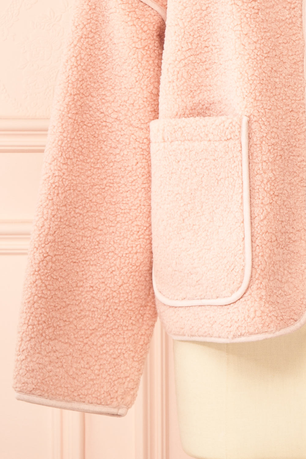 Madja Pink Oversize Curly Jacket | Boutique 1861 sleeve 