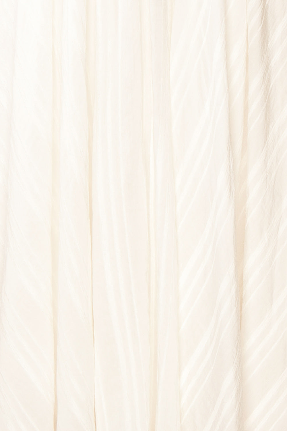 Magdalene Striped White Dress w/ Asymmetrical Hem | Boutique 1861 fabric 