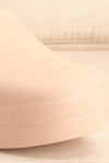 Magnolia Blush Lightweight Mules | La petite garçonne front close-up