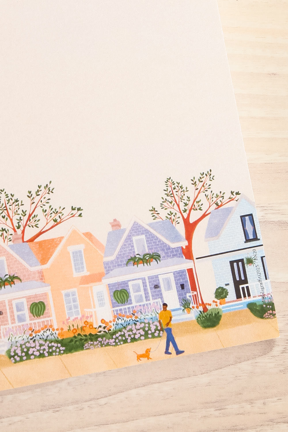 Flower Houses Notepad | Maison garçonne details